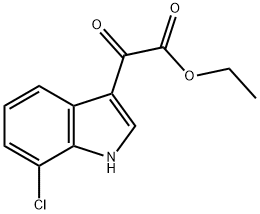 1H-Indole-3-acetic acid, 7-chloro-α-oxo-, ethyl ester Struktur