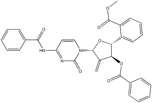 Cytidine, N-benzoyl-2^-deoxy-2^-Methylene-,3^,5^-dibenzoate(9CI)