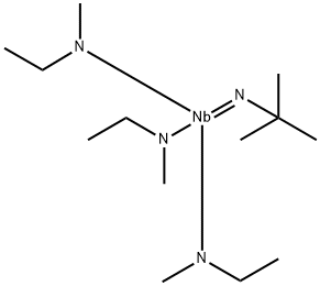 (t-Butylimido)tris(methylethylamino)niobium, 98% Structure
