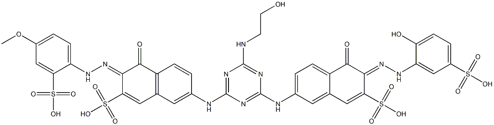 直接红 BWS, 86543-85-3, 结构式