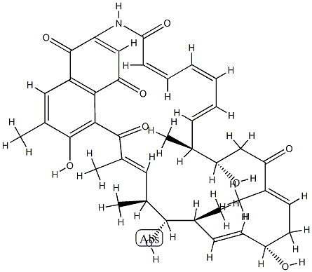 (4E,6Z)-30-Dechloro-2-demethylnaphthomycin A Structure