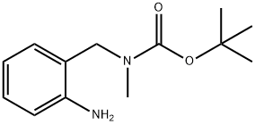 N-[(2-氨基苯基)甲基]-N-甲基氨基甲酸叔丁酯, 868783-63-5, 结构式