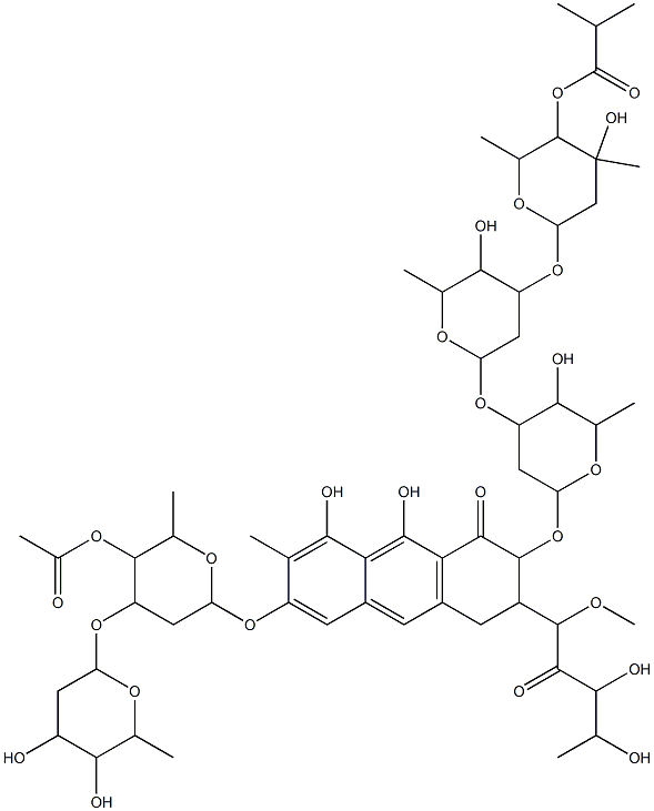 demethylchromomycin A2 Structure