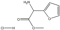 2-FURANACETIC ACID,A-AMINO-,METHYL ESTER,HYDROCHLORIDE (1:1) Struktur