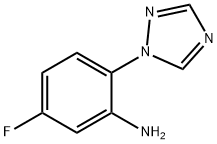 5-fluoro-2-(1H-1,2,4-triazol-1-yl)aniline 结构式