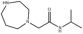 2-(1,4-二氮杂环庚烷-1-基)-N-(丙-2-基)乙酰胺,87055-39-8,结构式