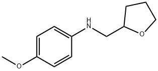 (4-methoxyphenyl)(tetrahydrofuran-2-yl)methylamine 化学構造式