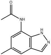 Isoindazole,  7-acetamido-5-methyl-  (2CI) Structure