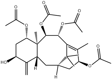 デアセトキシデシンナモイルタキシニンJ 化学構造式