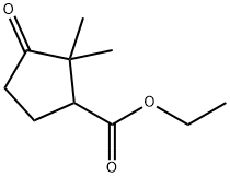 ethyl 2,2-diMethyl-3-oxocyclopentane-1-carboxylate 化学構造式