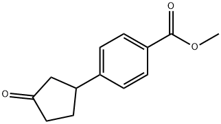 methyl 4-(3-oxocyclopentyl)benzoate Structure