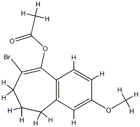 8-bromo-3-methoxy-6,7-dihydro-5H-benzo[7]annulen-9-yl acetate Struktur
