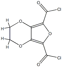 Furo[3,4]-p-dioxin-5,7-dicarbonyl  chloride,  2,3-dihydro-  (4CI) 化学構造式