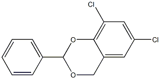 1,3-Benzodioxan,6,8-dichloro-2-phenyl-(4CI) Structure