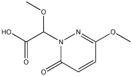 1(6H)-Pyridazineacetic  acid,  -alpha-,3-dimethoxy-6-oxo- 结构式