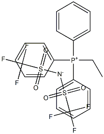 乙基三苯基膦双三氟甲磺酰亚胺盐, 874989-77-2, 结构式