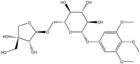 3,4,5-三甲氧基苯基 6-O-D-芹糖-BETA-D-呋喃糖基-BETA-D-葡萄糖苷