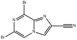 6,8-Dibromoimidazo[1,2-a]pyrazine-2-carbonitrile 结构式