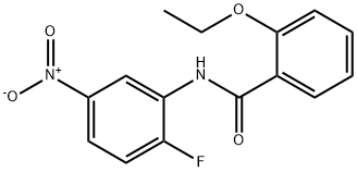 2-ethoxy-N-(2-fluoro-5-nitrophenyl)benzamide Structure