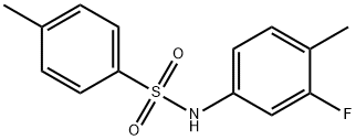 N-(3-fluoro-4-methylphenyl)-4-methyl-benzenesulfonamide（WS203348） Structure
