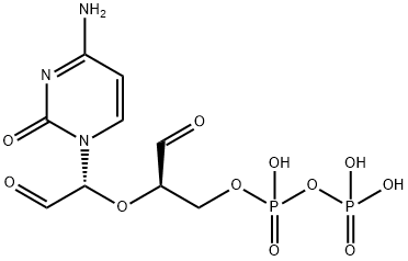 cytidine 5'-diphosphate 2',3'-dialdehyde,87668-74-4,结构式