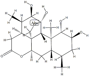 (11R)-11,20-Epoxy-1β,2α,11,12α-tetrahydroxypicrasane-16-one Structure