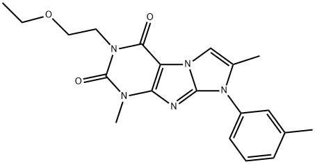 2-(2-ethoxyethyl)-4,7-dimethyl-6-(3-methylphenyl)purino[7,8-a]imidazole-1,3-dione Structure