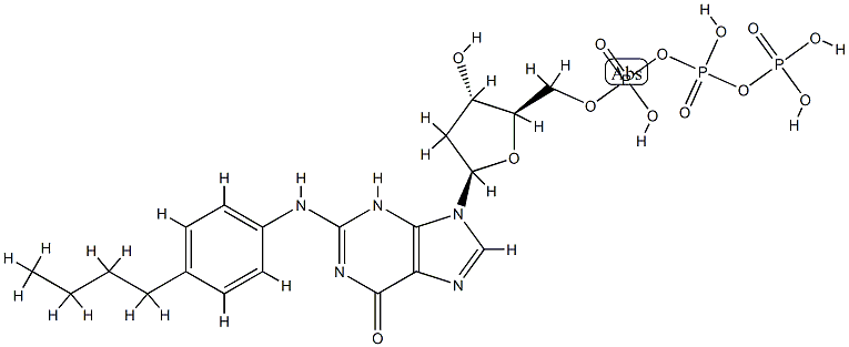 N(2)-(4-n-부틸페닐)-2'-데옥시구아노신5'-트리포스페이트