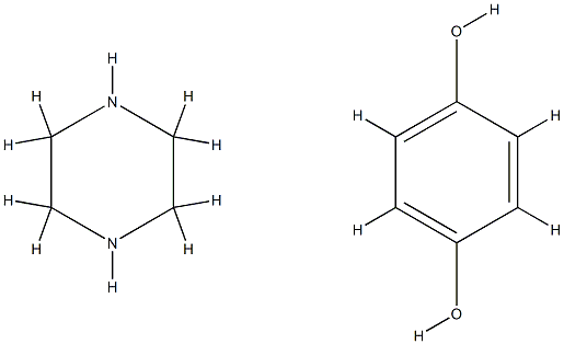 BENZENE-1,4-DIOL,PIPERAZINE, 878-28-4, 结构式