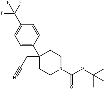 tert-butyl 4-(cyanoMethyl)-4-(4-Methylphenyl)piperidine-1-carbox,878130-39-3,结构式