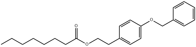 Benzyloxyphenylethyl nonanoate Structure