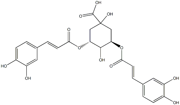 3,5-ジカフェオイル-エピ-キナ酸 化学構造式