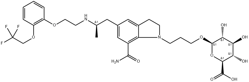 Silodosin Glucuronide Structure