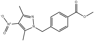 methyl 4-[(3,5-dimethyl-4-nitro-1H-pyrazol-1-yl)methyl]benzoate Structure