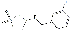 3-{[(3-chlorophenyl)methyl]amino}-1$l^{6}-thiolane-1,1-dione,879906-84-0,结构式