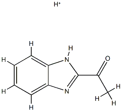 Ethanone,  1-(1H-benzimidazol-2-yl)-,  conjugate  acid  (1:1) Struktur
