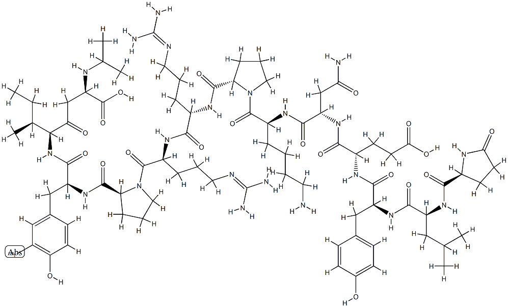 neurotensin, iodo-Tyr(11)-,88096-16-6,结构式