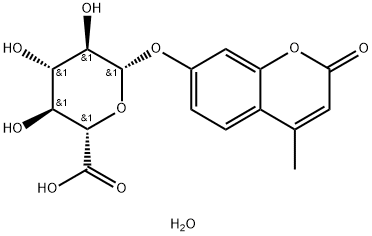 4-甲基伞形酮-Β-D-葡糖苷酸二水合物, 881005-91-0, 结构式