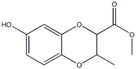 1,4-Benzodioxin-2-carboxylic  acid,  2,3-dihydro-7-hydroxy-2-methyl-,  methyl  ester 化学構造式