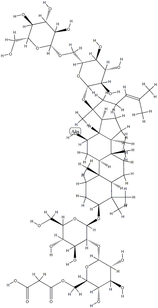 malonylginsenoside Rb1 Structure