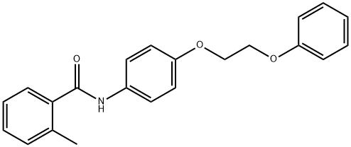 2-methyl-N-[4-(2-phenoxyethoxy)phenyl]benzamide Struktur