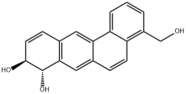 4-hydroxymethylbenz(a)anthracene-8,9-dihydrodiol 结构式