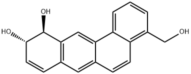 4-hydroxymethylbenz(a)anthracene-10,11-dihydrodiol 结构式