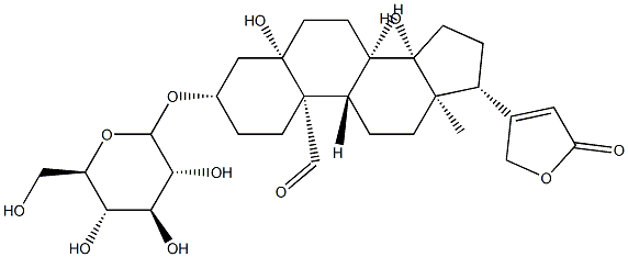 5,14-Dihydroxy-3β-[(D-glucopyranosyl)oxy]-19-oxo-5β-card-20(22)-enolide|