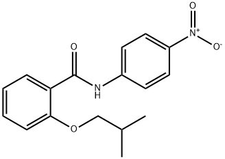 2-isobutoxy-N-(4-nitrophenyl)benzamide Structure