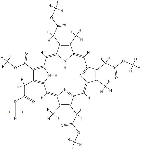 PENTACARBOXYLPORPHYRIN I PENTAMETHYL ESTER Struktur