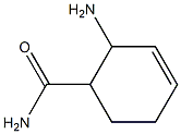 3-Cyclohexene-1-carboxamide,2-amino-(9CI) Struktur