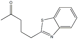 2-Pentanone,5-(2-benzothiazolyl)-(7CI) 化学構造式