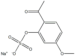 sodium paeonol sulfate Struktur