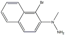 1-((1-bromonaphthalen-2-yl)methyl)hydrazine 化学構造式